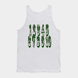 Green canal flowers numbers Tank Top